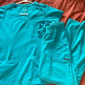 Teal jockey scrubs